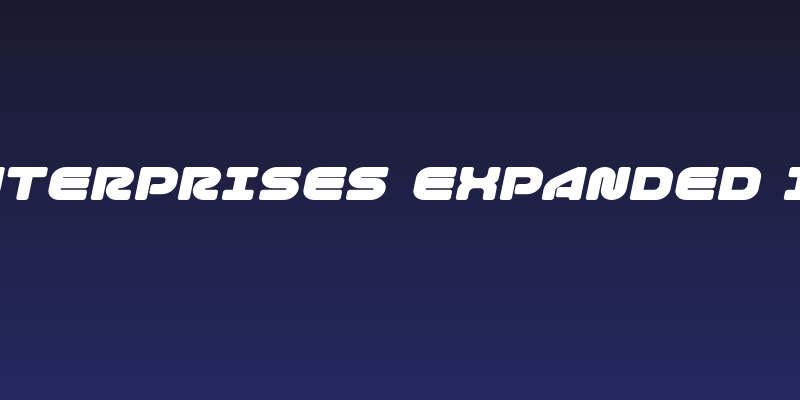 1st Enterprises Expanded Italic Social Header