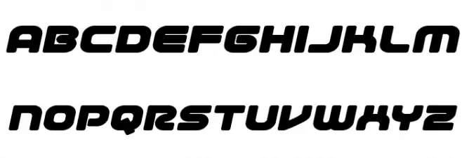 1st Enterprises Expanded Italic フォント 小文字