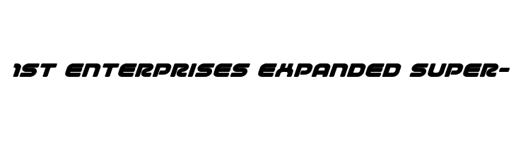 1st Enterprises Expanded Super- Font