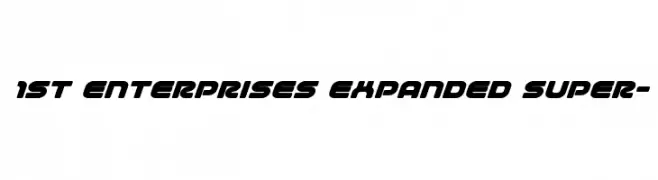 1st Enterprises Expanded Super-  baixar fontes gratis