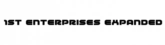 1st Enterprises Expanded  Frei Schriftart Herunterladen