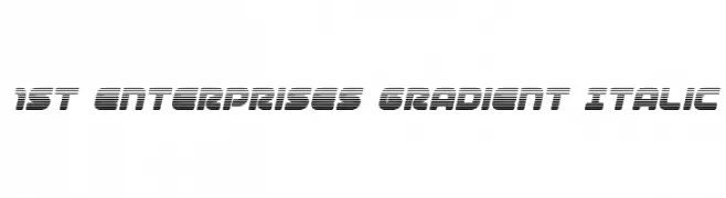 1st Enterprises Gradient Italic  font caratteri gratis