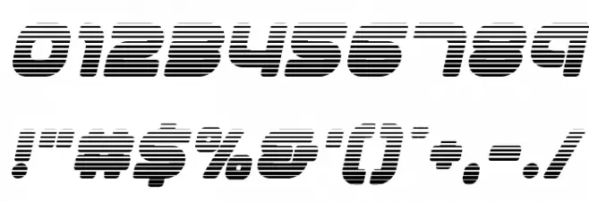 1st Enterprises Gradient Italic Fuentes OTROS CHARS