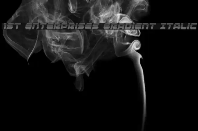 1st Enterprises Gradient Italic Fuentes examples