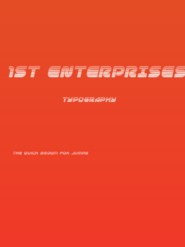 1st Enterprises Gradient Italic Poster