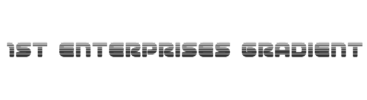 1st Enterprises Gradient Font