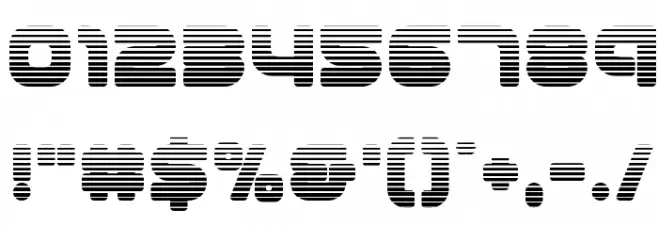 1st Enterprises Gradient フォント その他の文字