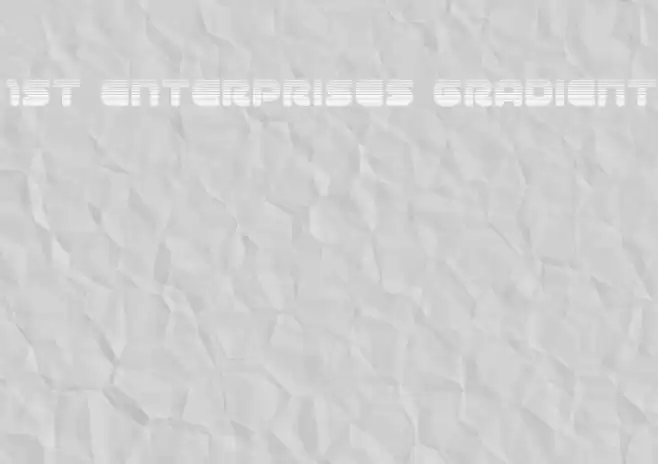 1st Enterprises Gradient フォント examples