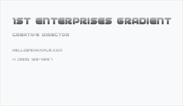 1st Enterprises Gradient Business Card