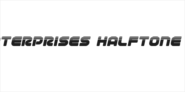 1st Enterprises Halftone Italic Logo