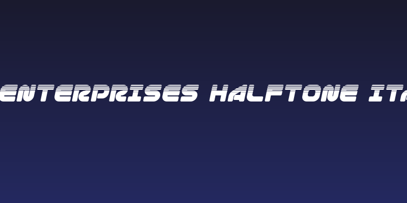 1st Enterprises Halftone Italic Social Header