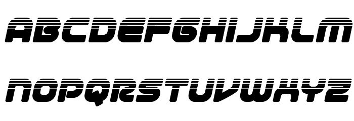 1st Enterprises Halftone Italic Font LOWERCASE