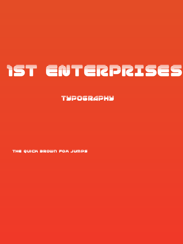1st Enterprises Halftone Poster