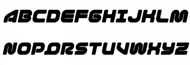 1st Enterprises Italic Font Litere mari