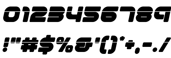1st Enterprises Laser Italic Font Alte caractere
