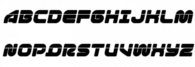1st Enterprises Laser Italic Шрифта ВЕРХНИЙ
