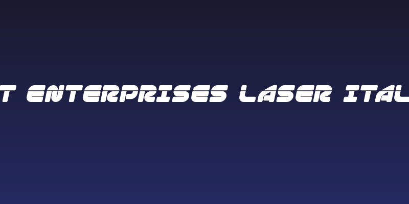 1st Enterprises Laser Italic Social Header