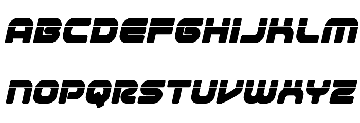 1st Enterprises Laser Italic Font Litere mici