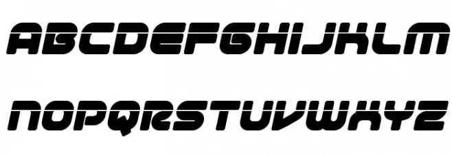 1st Enterprises Laser Italic خط أحرف صغيرة