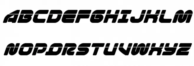 1st Enterprises Laser Super-Italic Schriftart Groß