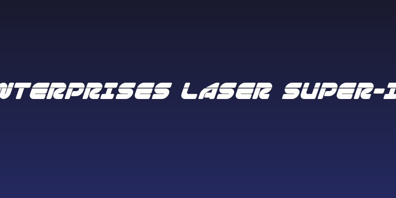 1st Enterprises Laser Super-Italic Social Header