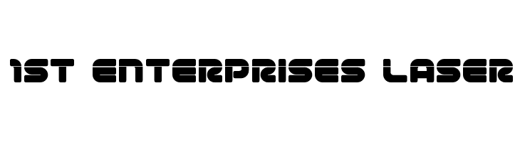 1st Enterprises Laser Font