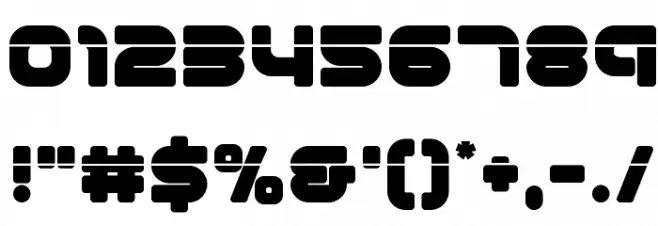 1st Enterprises Laser Font Alte caractere