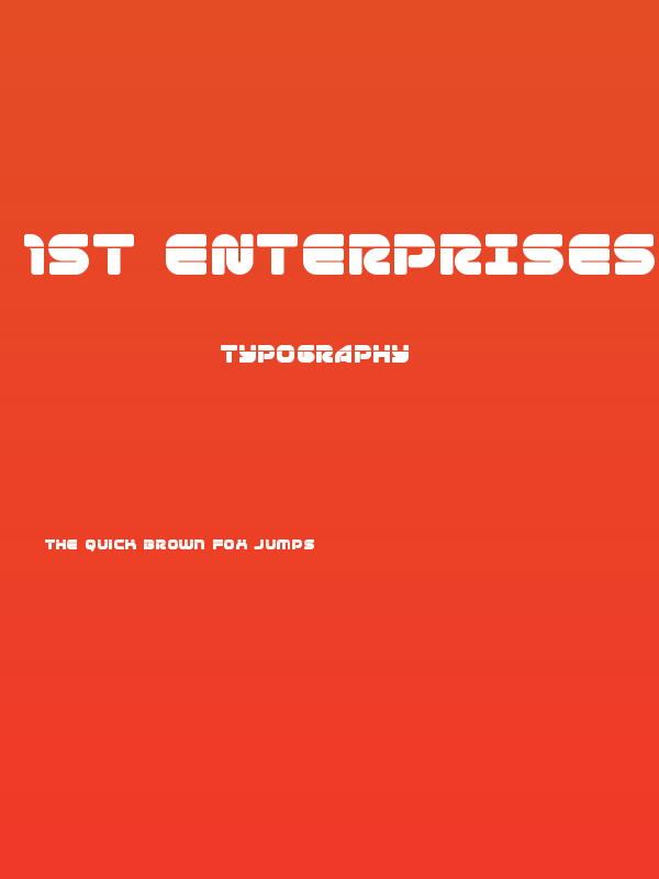 1st Enterprises Laser Poster