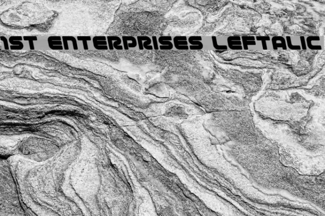 1st Enterprises Leftalic Font examples