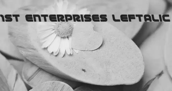 1st Enterprises Leftalic Font examples