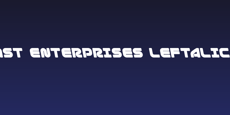 1st Enterprises Leftalic Social Header