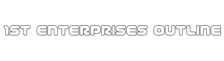 1st Enterprises Outline फ़ॉन्ट