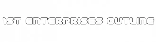 1st Enterprises Outline  les polices de caractères gratuit tlcharger