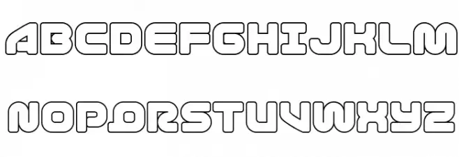 1st Enterprises Outline Schriftart Groß