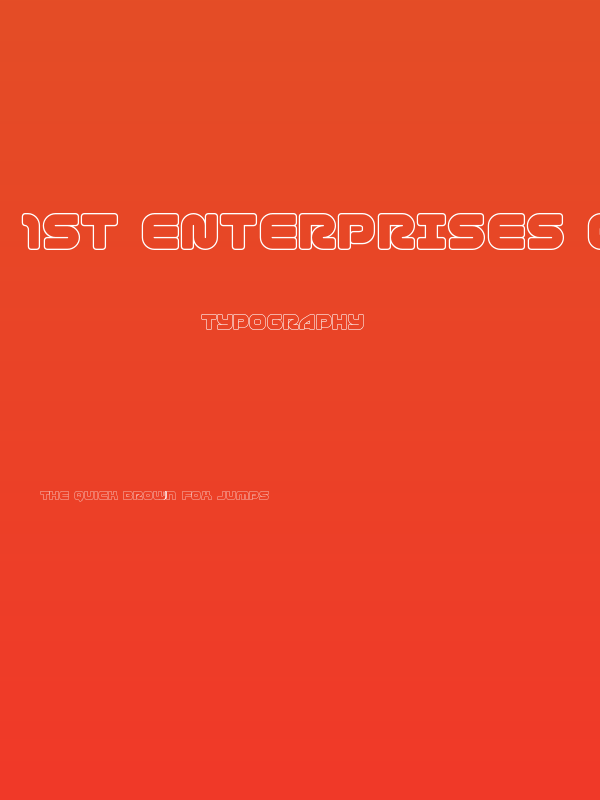 1st Enterprises Outline Poster