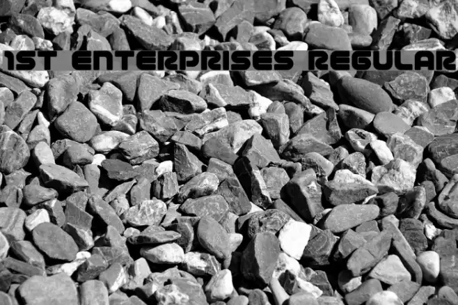 1st Enterprises Regular Font examples
