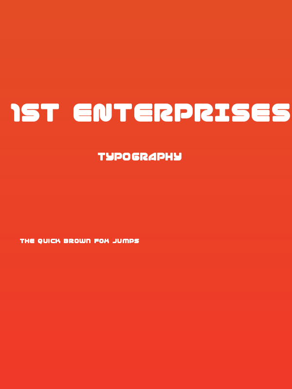 1st Enterprises Regular Poster