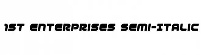 1st Enterprises Semi-Italic  les polices de caractères gratuit tlcharger