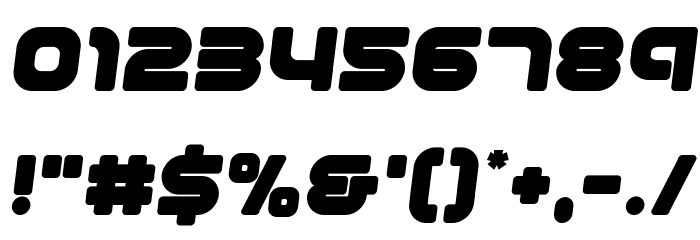 1st Enterprises Semi-Italic Font OTHER CHARS