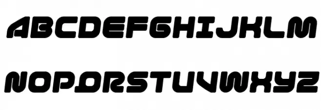 1st Enterprises Semi-Italic Fonte MAIÚSCULAS