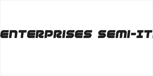1st Enterprises Semi-Italic Logo