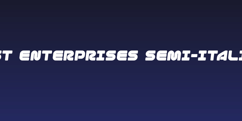 1st Enterprises Semi-Italic Social Header