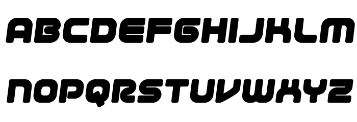 1st Enterprises Semi-Italic Font LOWERCASE