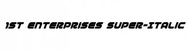 1st Enterprises Super-Italic  les polices de caractères gratuit tlcharger
