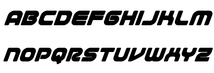 1st Enterprises Super-Italic Font LOWERCASE