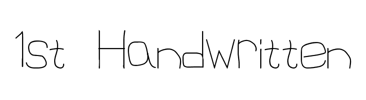 1st Handwritten Font