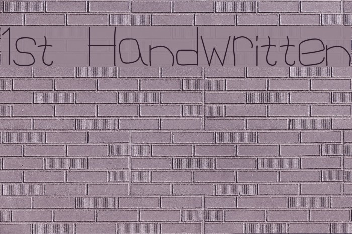1st Handwritten لخطوط تنزيل examples