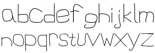 1st Handwritten Caratteri MINUSCOLO