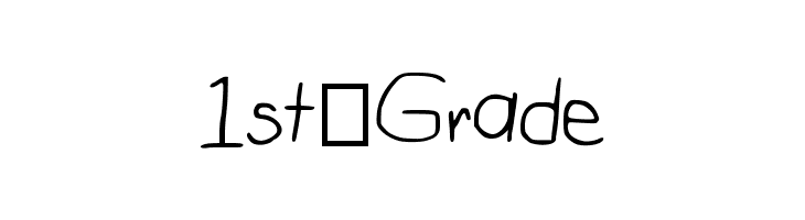 1st_Grade फ़ॉन्ट