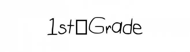 1st_Grade  Frei Schriftart Herunterladen